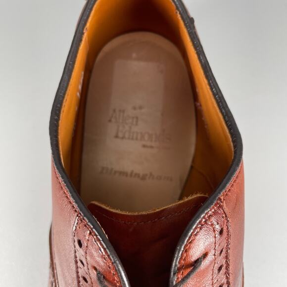 Amputee Right Allen Edmonds Birmingham Mens 10D BrownLeather  display picture 1
